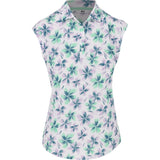 Women's Cap Sleeve Floral Polo