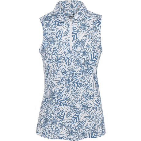 Women's CLOUDSPUN Leafy Sleeveless 1/4 Zip Polo