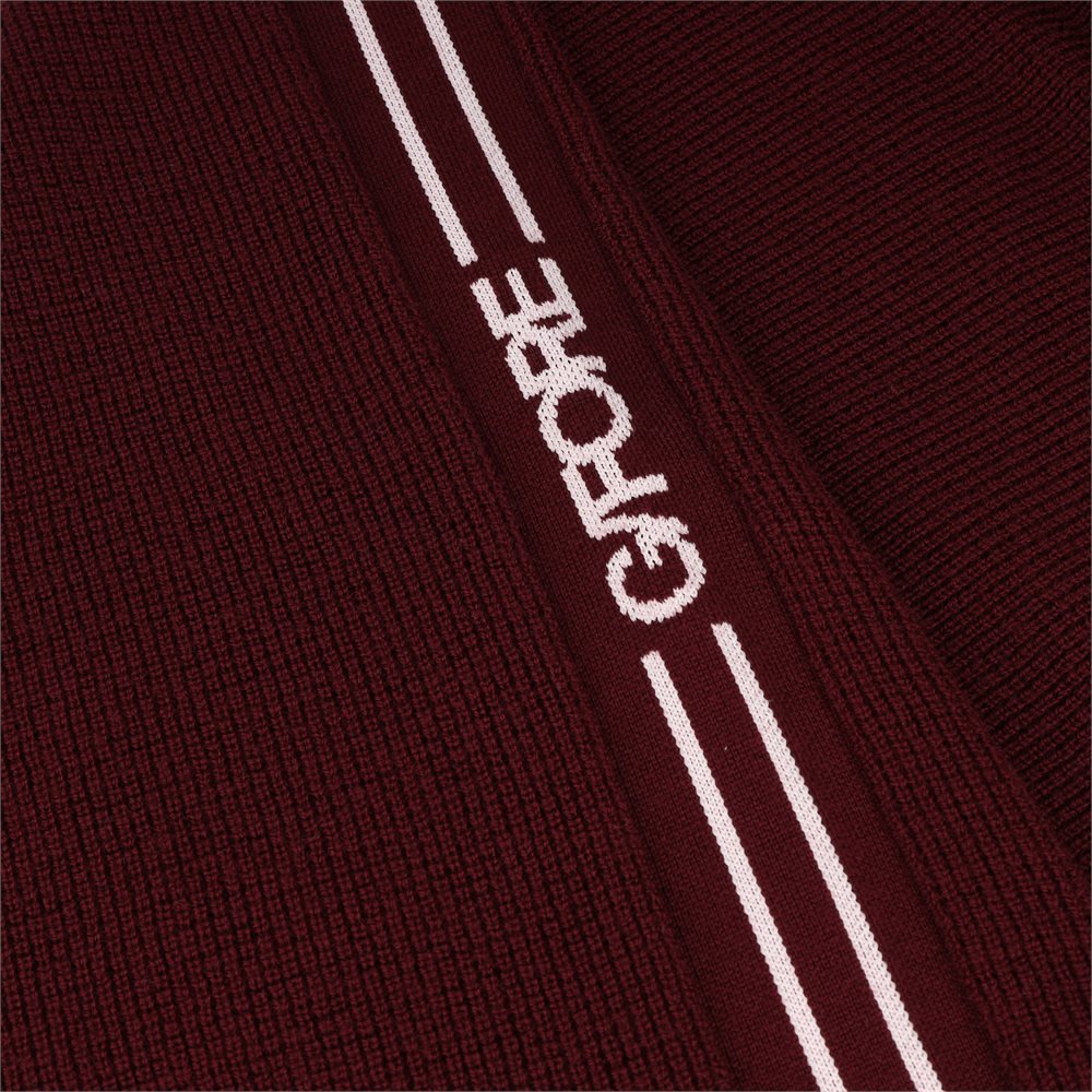 Waffle Stitch Merino Wool Hooded Sweater - Fairway Styles