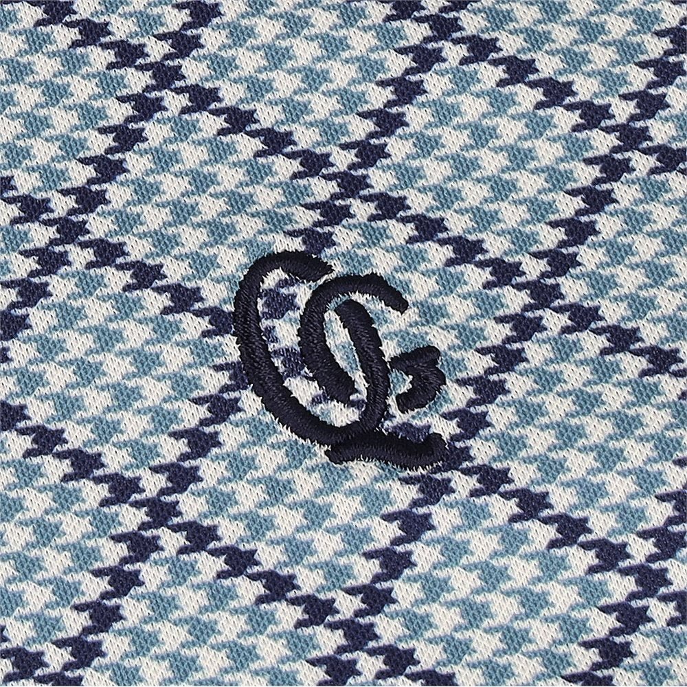 Monogram Houndstooth Polo - Fairway Styles