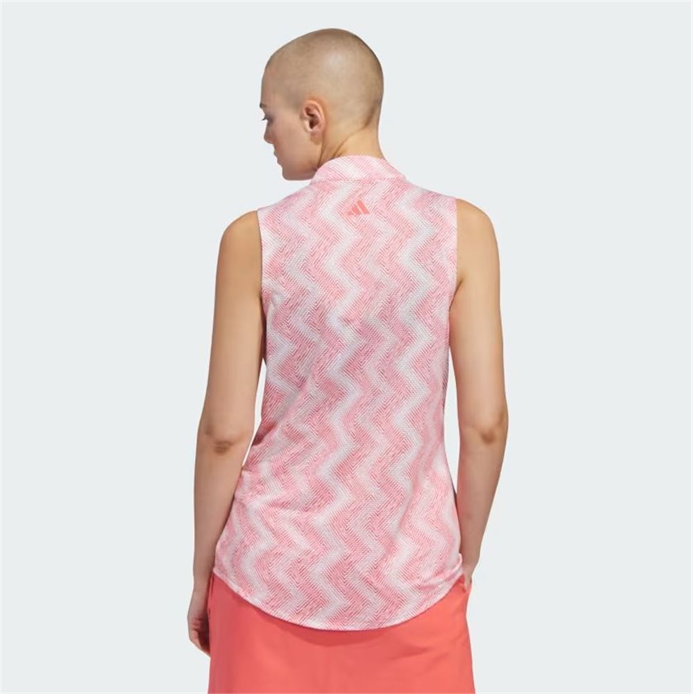 Women's Ultimate365 Ottoman Printed 1/4 Zip Sleeveless Polo