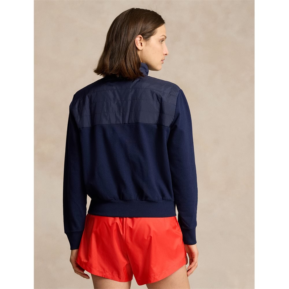Women's Cashmere Touch Fleece Quilted Hybrid 1/4 Zip Midlayer - Fairway Styles