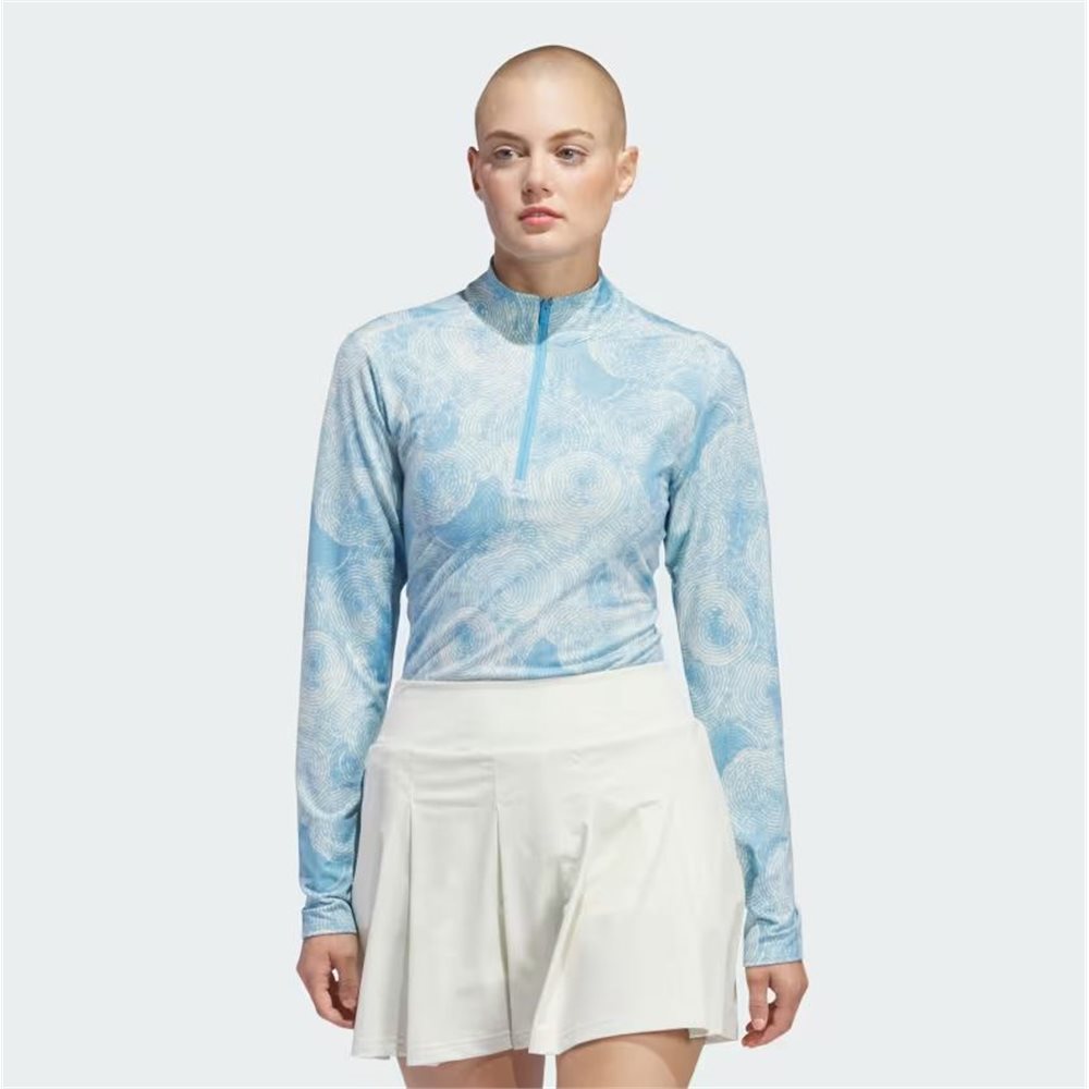 Women's Ultimate365 Printed 1/4 Zip Mock Pullover