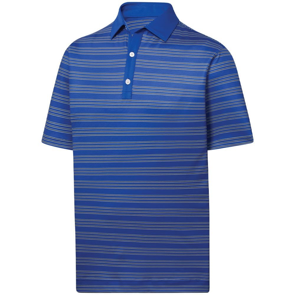 Trio Stripe Lisle Self Collar Polo - Fairway Styles