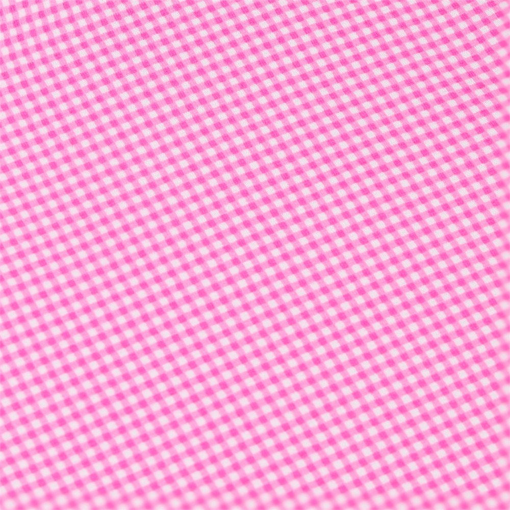 Women's Long Sleeve Mock Neck Top - Mini Check Print