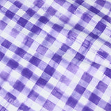 Women's Long Sleeve Mock Neck Top - Gingham Check Print