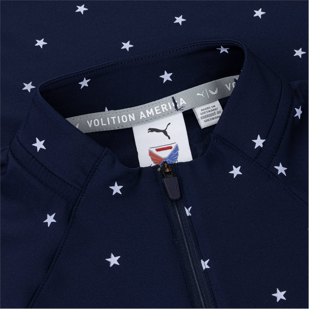 Women's Volition Stars Sleeveless 1/4 Zip Golf Polo