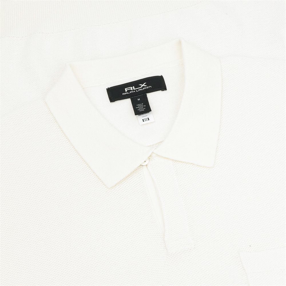 Mesh-Knit Performance Sweater Polo