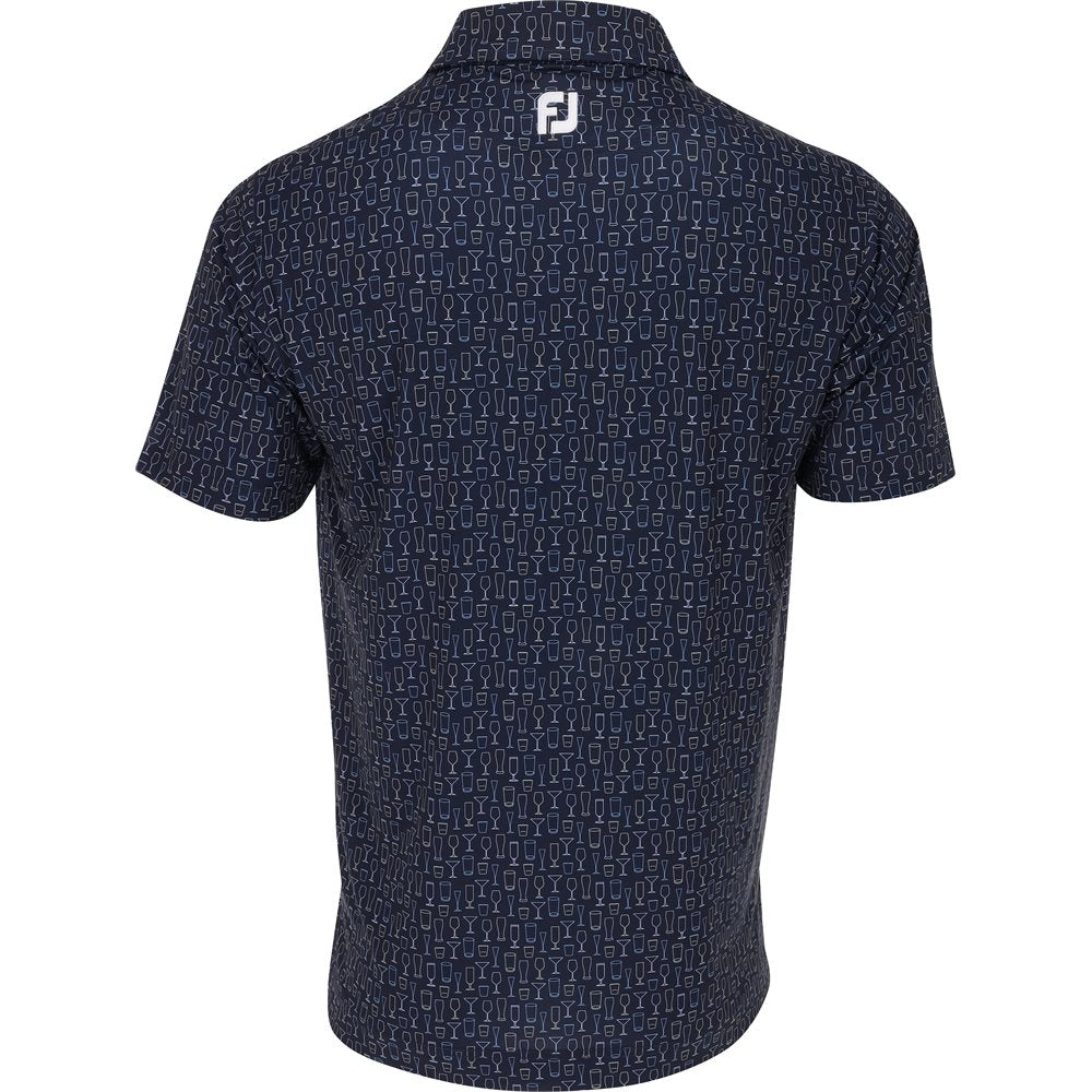 Glass Print Lisle Polo - Fairway Styles