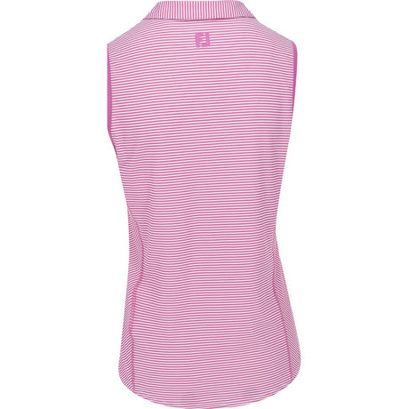 Women's Stripe Open Placket Sleeveless Shirt