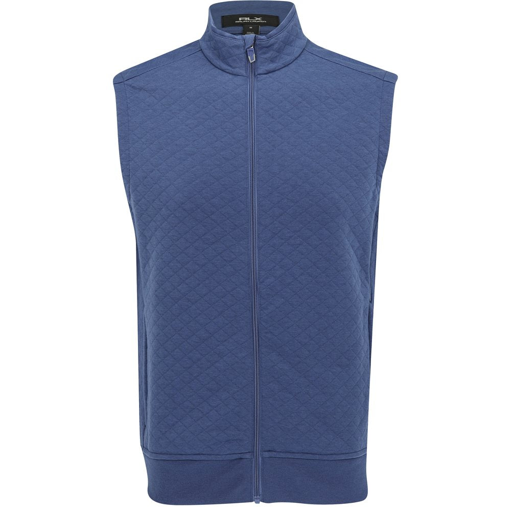 Quilted Double Knit FZ Vest
