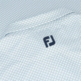 Lisle Dot Geo Print Self Collar Golf Polo