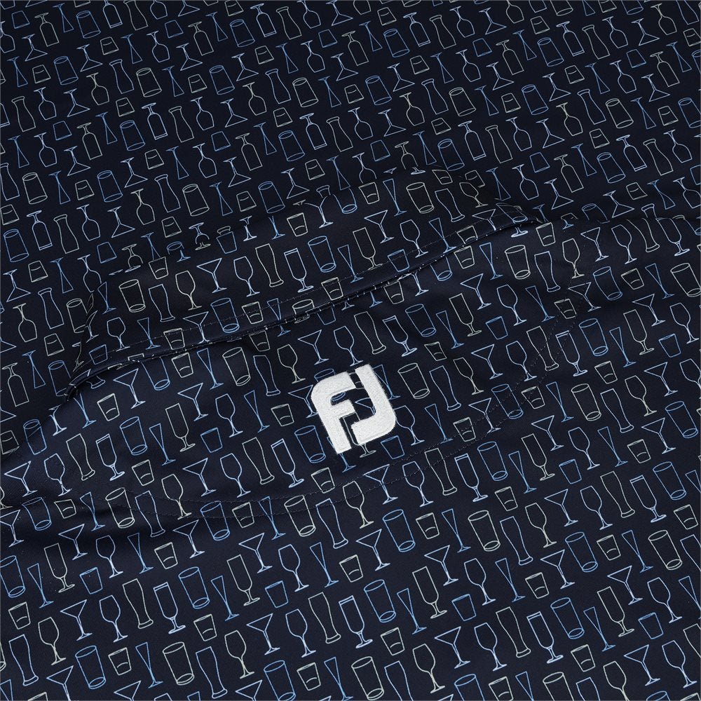 Glass Print Lisle Polo - Fairway Styles