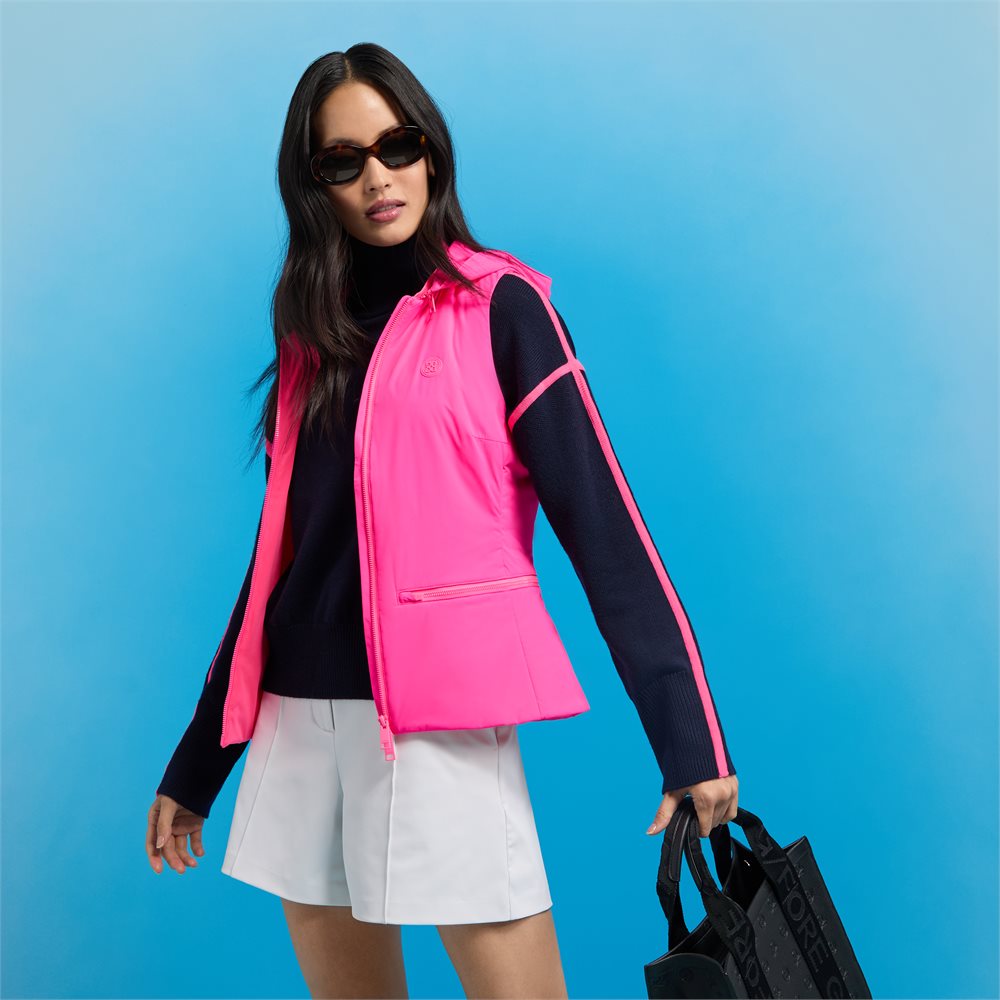 Women's Stretch Tech Hooded Down Vest