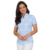 Women's Alena Print 1/4 Zip Mock