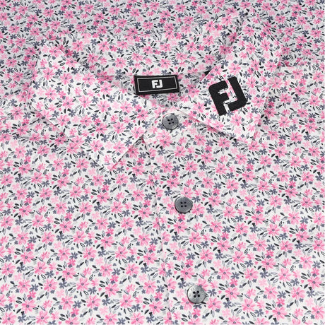 Allover Floral Print Polo - Fairway Styles