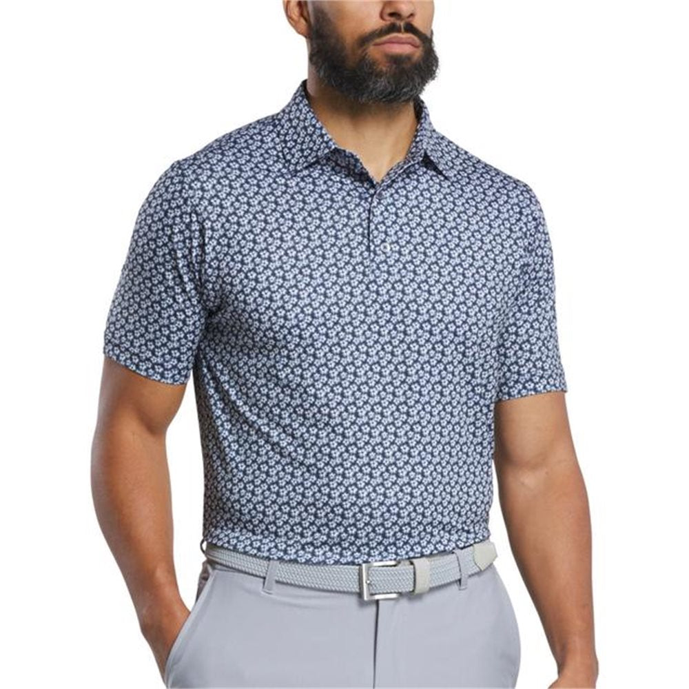Floral Sketch Lisle Polo