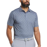 Floral Sketch Lisle Polo