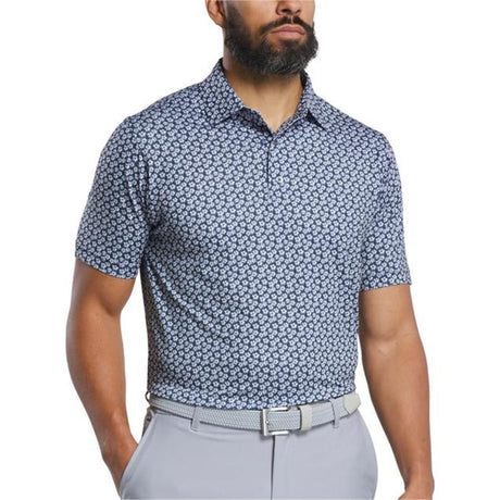 Floral Sketch Lisle Polo