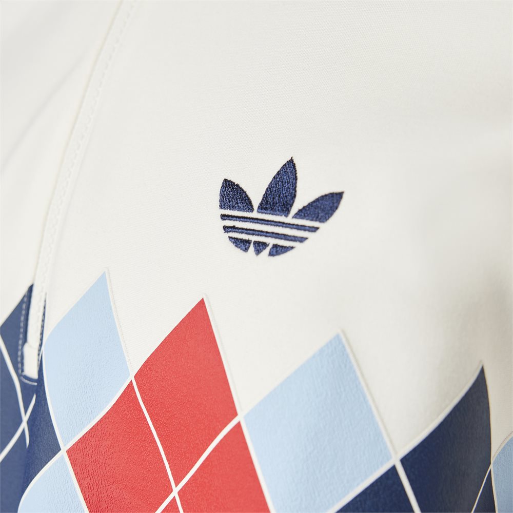 adidas Originals Argyle Printed 1/4 Zip Blade Collar Pullover