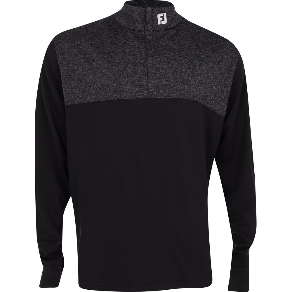 Heather Yoke 1/2 Zip Mid Layer