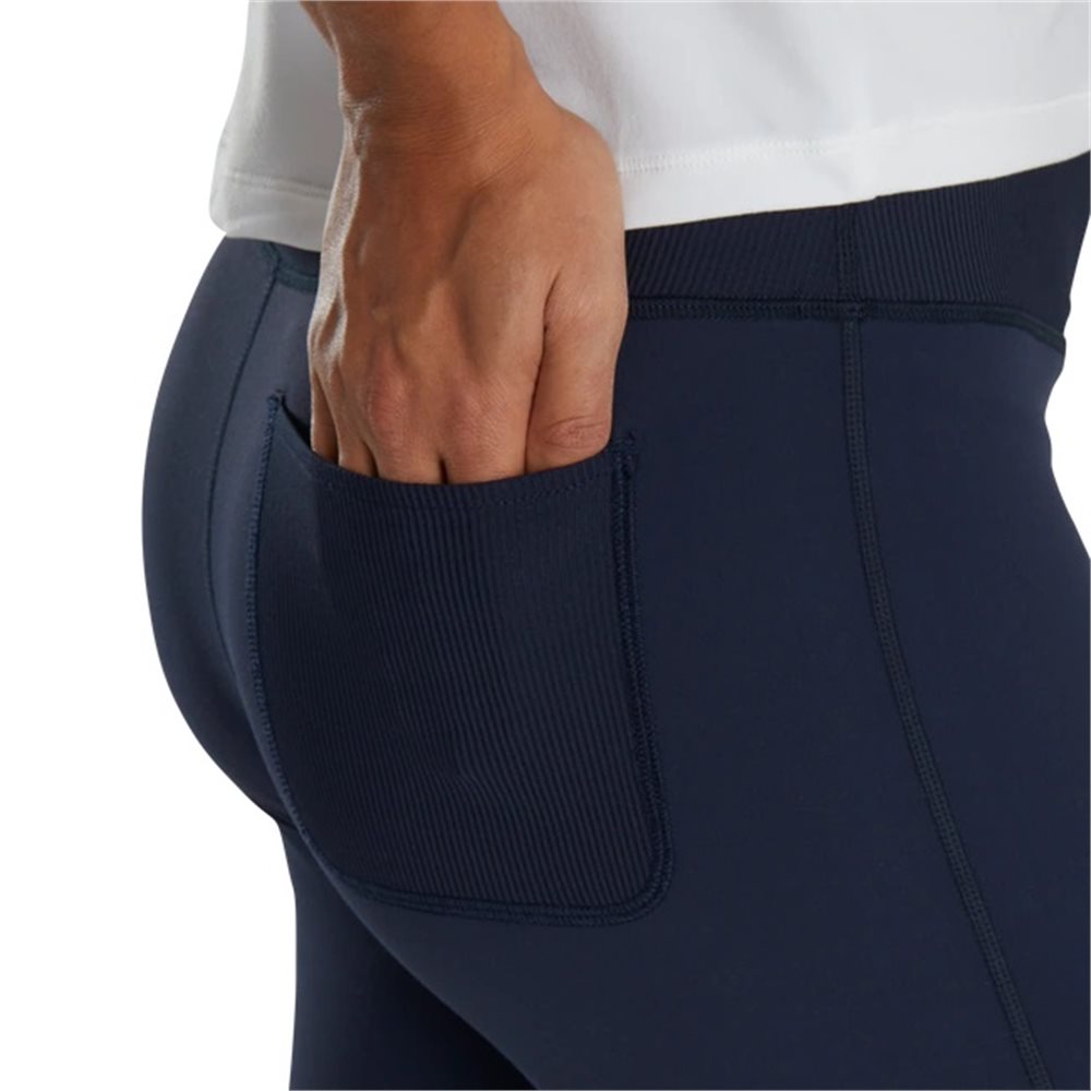Women's Ankle Length Rib Block Leggings