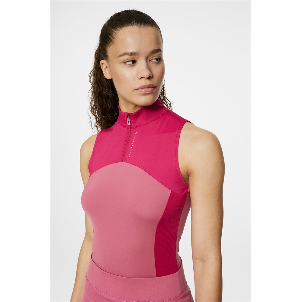 Women's Tiana Print Sleeveless 1/4 Zip Top