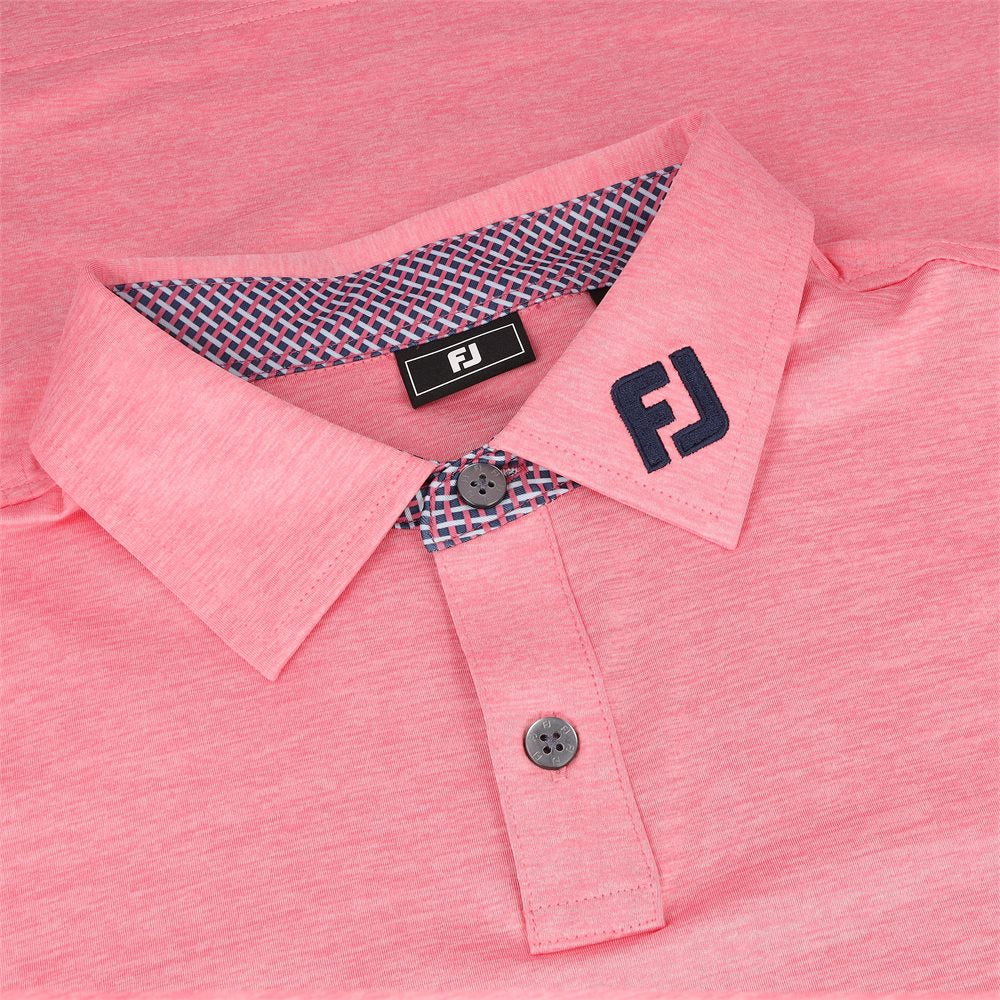 TOUR LOGO Heather Lisle Lattice Print Polo