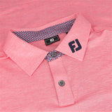TOUR LOGO Heather Lisle Lattice Print Polo