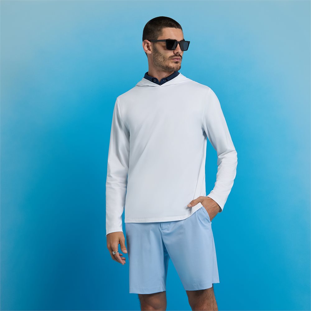 G/FORE Melange Ice Nylon Hoodie 192938515777 Fairway Styles