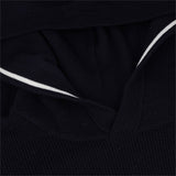 Waffle Stitch Merino Wool Hooded Sweater - Fairway Styles