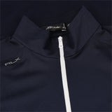 Women's Sleeveless Air Tech Pique 1/4 Zip Tri Color Polo