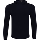 Waffle Stitch Merino Wool Hooded Sweater - Fairway Styles