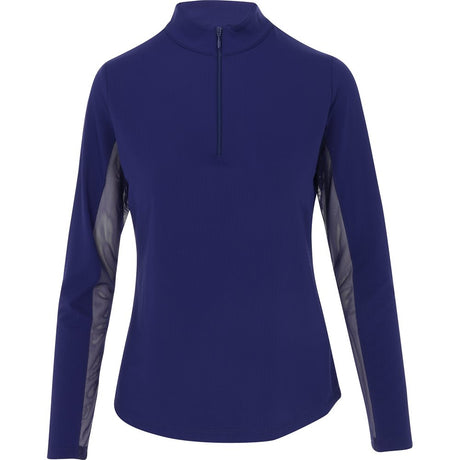 Women's Long Sleeve Mock Neck Top - Solid
