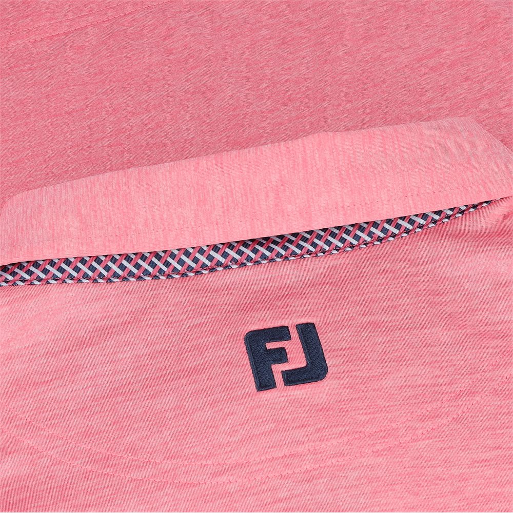 TOUR LOGO Heather Lisle Lattice Print Polo