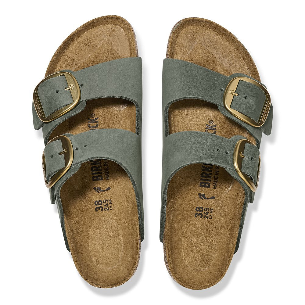 Women's Arizona Big Buckle Nubuck Leather Shoes