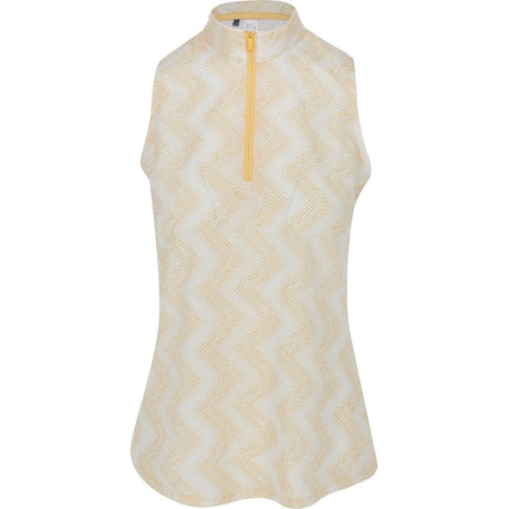 Women's Ultimate365 Ottoman Printed 1/4 Zip Sleeveless Polo