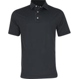 Lisle Dot Geo Print Self Collar Golf Polo