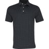 Lisle Dot Geo Print Self Collar Golf Polo
