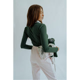 Women's Keep It Classy 1/2 Zip Long Sleeve Polo