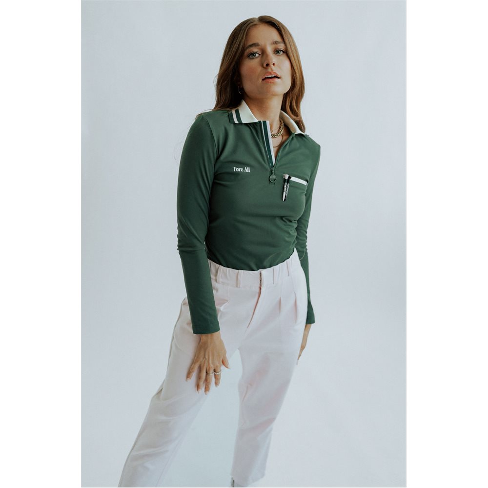 Women's Keep It Classy 1/2 Zip Long Sleeve Polo