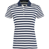 Women's Printed Airflow Stripped Polo - Fairway Styles