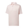 Bead Chain Print Lisle Self Collar Polo - Fairway Styles