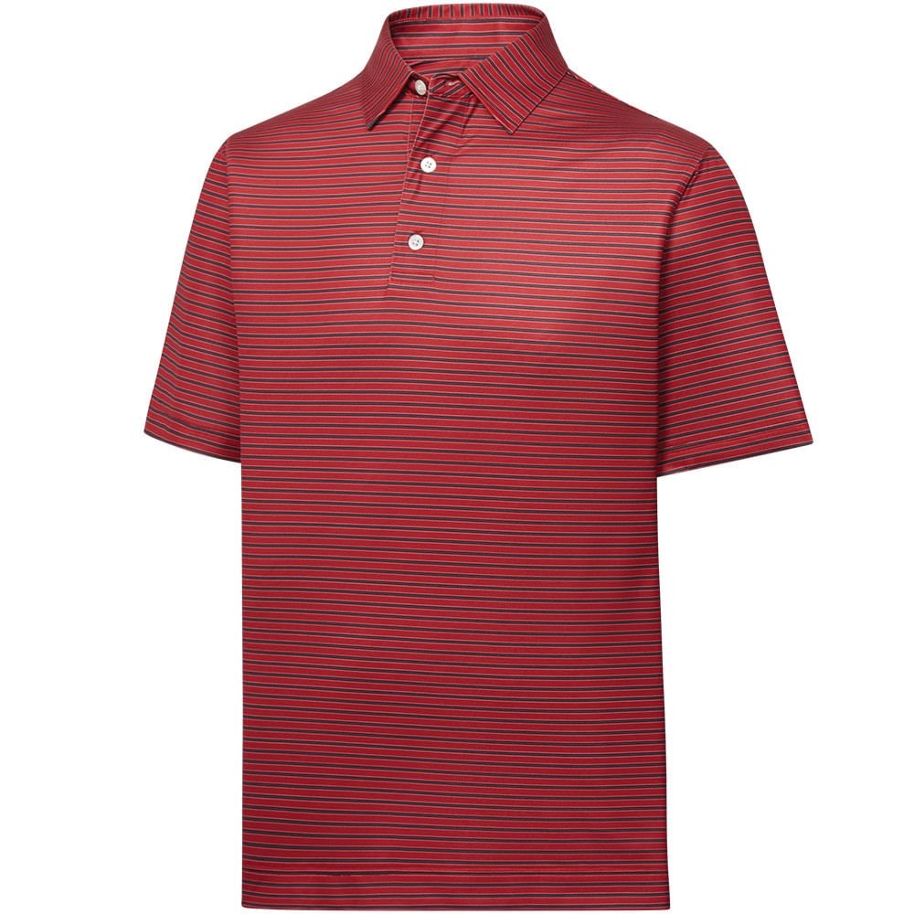 Stretch Lisle Pinstripe Polo