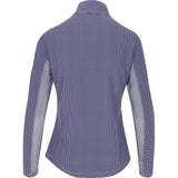 Women's Long Sleeve Mock Neck Top - Mini Check Print