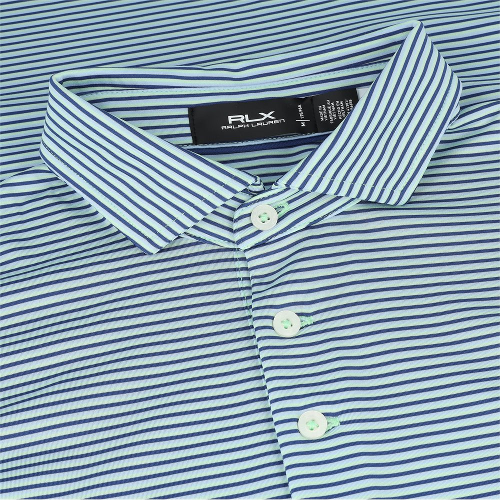 Recycled Lightweight Airflow Thin Stripe Polo
