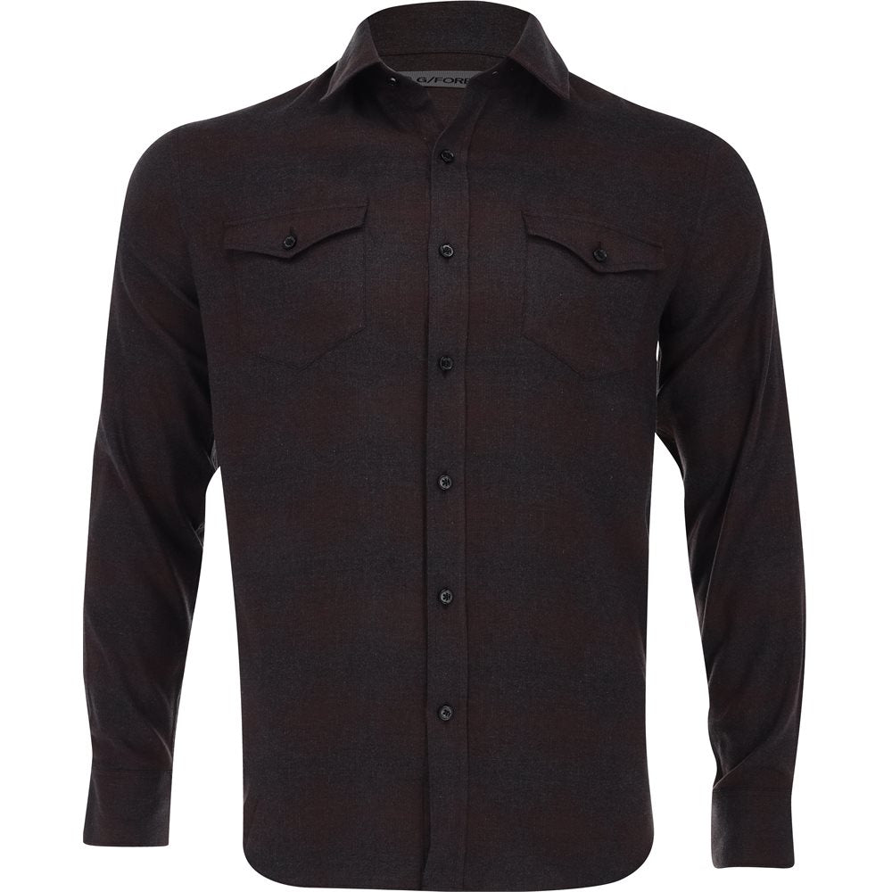 Italian Shadow Plaid Shirt