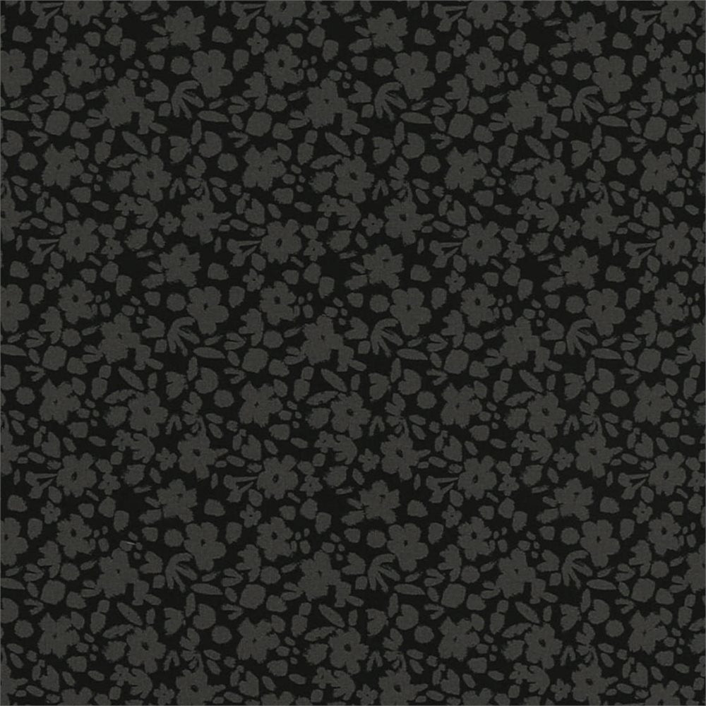Painted Floral Lisle Self Collar Polo