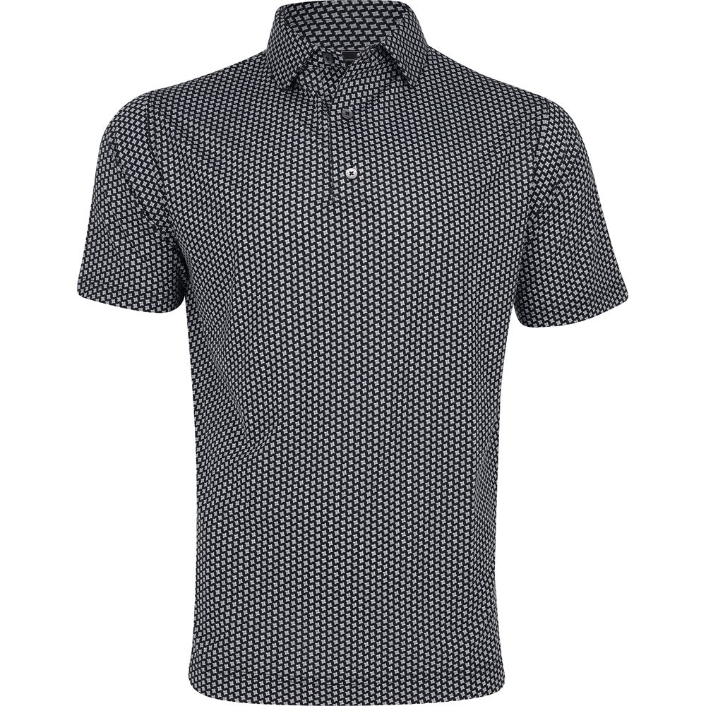 Houndstooth Geo Lisle Polo