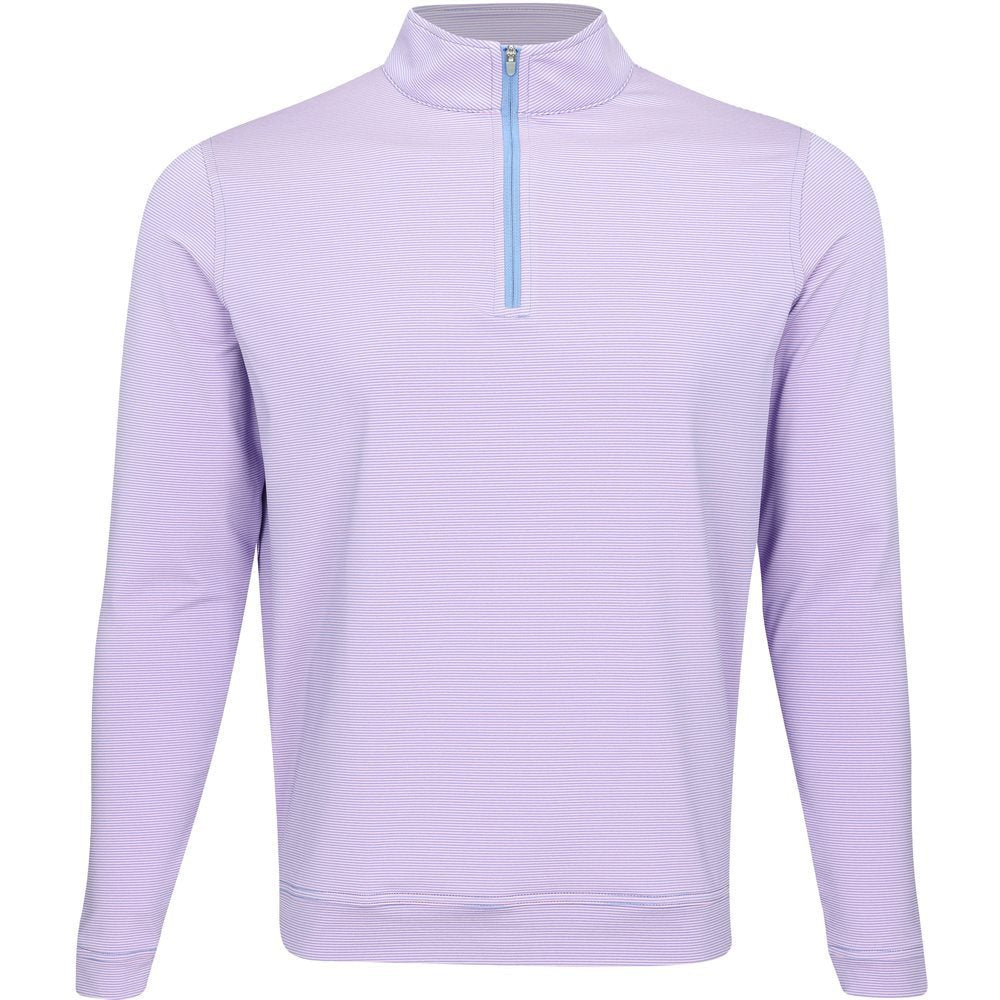 Perth Sugar Stripe Performance 1/4 Zip Pullover - Fairway Styles